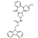 CAS#: 182624-46-0， [2-{[(9H-Fluoren-9-Ylmethoxy)Carbonyl]Amino}-5,11-Dioxo-2,3,11,11A-Tetrahydro-1H-Pyrrolo[2,1-c][1,4]Benzodiazepin-10(5H)-Yl]Acetic Acid