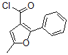 structure of CAS# 183210-32-4, 5-Methyl-2-Phenyl-3-Furancarbonylchloride;5-Methyl-2-Phenylfuran-3-Carbonyl Chloride;5-Methyl-2-Phenyl-3-Furoyl Chloride 97%;5-METHYL-2-PHENYL-3-FUROYL CHLORIDE