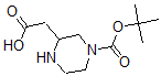 structure of CAS# 183591-72-2, 4-[(1,1-Dimethylethoxy)Carbonyl]-2-PiperazineAcetic Acid;3-CARBOXYMETHYL-PIPERAZINE-1-CARBOXYLIC ACID TERT-BUTYL ESTER;2-Piperazineacetic Acid, 4-[(1,1-Dimethylethoxy)Carbonyl]-;2-(4-(Tert-Butoxycarbonyl)Piperazin-2-Yl)Acetic Acid