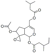 CAS#: 18361-41-6， 3-Methylvaleric Acid 6-Acetyloxy-4A,5,6,7alpha-Tetrahydro-4-[(3-Methyl-1-Oxobutoxy)Methyl]Spiro[Cyclopenta[c]Pyran-7(1H),2'-Oxiran]-1-Yl Ester