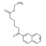 structure of CAS# 183966-16-7, Ethyl 6-(2-Naphthyl)-6-Oxohexanoate;ethyl 6-(2-naphthyl)-6-oxohexanoate