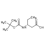 CAS#: 183990-60-5， (3R)-3-({[(2-Methyl-2-Propanyl)Oxy]Carbonyl}Amino)Pentanoic Acid