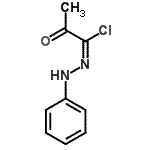 structure of CAS# 18440-58-9, (1E)-2-Oxo-N-Phenylpropanehydrazonoyl Chloride;(3E)-3-chloro-4-(phenylamino)-4-azabut-3-en-2-one;1-chloro-1-(2-phenylhydrazono)acetone;2-oxo-N-phenylpropanehydrazonoyl chloride