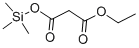 structure of CAS# 18457-03-9, Propanedioic Acid 1-Ethyl 3-(Trimethylsilyl) Ester;Propanedioic Acid Trimethylsilyl Ester Ethyl Ester;Malonic Acid Trimethylsilyl Ester Ethyl Ester;360902_Aldrich