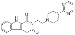 CAS#: 184691-42-7， 2-[2-(4-Pyrimidin-2-Ylpiperazin-1-Yl)Ethyl]-4,9-Dihydropyrido[3,4-b]Indole-1,3-Dione