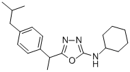 CAS#: 184706-23-8， N-Cyclohexyl-5-[1-[4-(2-Methylpropyl)Phenyl]Ethyl]-1,3,4-Oxadiazol-2-Amine