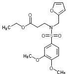 CAS#: 185300-64-5， Ethyl N-[(3,4-Dimethoxyphenyl)Sulfonyl]-N-(2-Furylmethyl)-beta-Alaninate