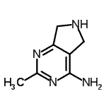 structure of CAS# 1854-37-1, 2-Methyl-6,7-Dihydro-5H-Pyrrolo[3,4-d]Pyrimidin-4-Amine;2-methyl-6,7-dihydro-5H-pyrrolo[3,4-d]pyrimidin-4-amine