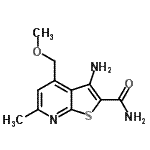 CAS#: 185430-52-8， 3-Amino-4-(Methoxymethyl)-6-Methylthieno[2,3-b]Pyridine-2-Carboxamide