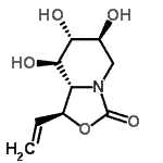CAS#: 185533-43-1， (1S,6S,7R,8R,8aS)-6,7,8-Trihydroxy-1-Vinylhexahydro[1,3]Oxazolo[3,4-a]Pyridin-3-One