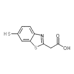 CAS#: 185805-00-9， (6-Sulfanyl-1,3-Benzothiazol-2-Yl)Acetic Acid
