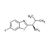 CAS#: 185949-60-4， (1R)-1-(6-Fluoro-1,3-Benzothiazol-2-Yl)-2-Methyl-1-Propanamine