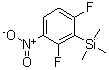 结构式 CAS# 186315-85-5, 1,3-二氟-4-硝基-2-(三甲基硅烷基)-苯