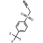 结构式 CAS# 186405-37-8, {[4-(三氟甲基)苯基]磺酰基}乙腈