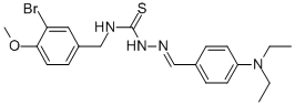 CAS#: 186453-66-7， 1-[(3-Bromo-4-Methoxyphenyl)Methyl]-3-[(4-Diethylaminophenyl)Methylideneamino]Thiourea