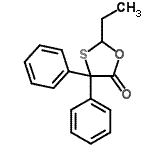 CAS#: 18648-77-6， 2-Ethyl-4,4-Diphenyl-1,3-Oxathiolan-5-One