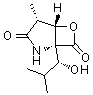 CAS 登录号：186833-31-8， (1R,4R,5S)-1-[(1R)-1-羟基-2-甲基丙基]-4-甲基-6-氧杂-2-氮杂双环[3.2.0]庚烷-3,7-二酮