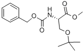 结构式 CAS# 1872-59-9, O-叔丁基-N-[(苯基甲氧基)羰基]-L-丝氨酸甲酯