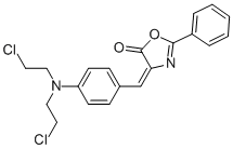 CAS#: 18776-75-5, 4-(4-(Bis-(2-Chloroethyl)Amino)Benzylidene-2-Phenyl-Oxazoline-5-One