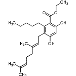 CAS#: 18793-34-5， Ethyl 3-[(2E)-3,7-Dimethyl-2,6-Octadien-1-Yl]-4,6-Dihydroxy-2-Pentylbenzoate