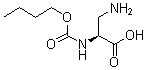 结构式 CAS# 188016-53-7, 3-氨基-N-(丁氧羰基)-L-丙氨酸