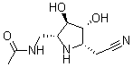 CAS#: 188019-33-2， N-[[(2R,3R,4R,5S)-5-(cyanomethyl)-3,4-dihydroxy-2-pyrrolidinyl]methyl]-Acetamide