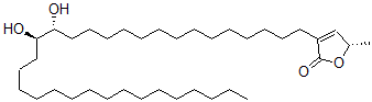 CAS#: 188295-46-7， (5S)-3-[(15R,16R)-15,16-Dihydroxydotriacontyl]-5-Methyl-5H-Furan-2-One
