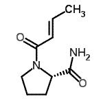 CAS 登录号：188300-63-2， (2S)-1-[(E)-丁-2-烯酰基]吡咯烷-2-甲酰胺