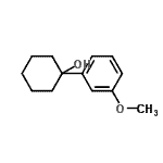 结构式 CAS# 1884-42-0, 1-(3-甲氧基苯基)环己烷-1-醇