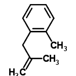 structure of CAS# 188404-16-2, 1-Methyl-2-(2-Methylprop-2-Enyl)Benzene;2-(2-Methylprop-2-en-1-yl)toluene;2-methyl-3-(2-methylphenyl)-1-propene;2-Methyl-3-(2-methylphenyl)prop-1-ene