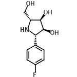 CAS#: 188744-96-9， (2S,3S,4R,5R)-2-(4-Fluorophenyl)-5-(Hydroxymethyl)-3,4-Pyrrolidinediol