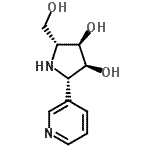 CAS#: 188744-99-2， (2R,3R,4S,5S)-2-(Hydroxymethyl)-5-(3-Pyridinyl)-3,4-Pyrrolidinediol