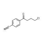 structure of CAS# 188851-50-5, 4-(4-Chlorobutanoyl)Benzonitrile;4-Chloro-1-(4-cyanophenyl)-1-oxobutane;MFCD07700076