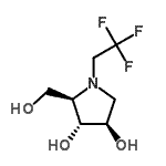 CAS#: 188905-25-1， (2R,3R,4R)-2-(Hydroxymethyl)-1-(2,2,2-Trifluoroethyl)-3,4-Pyrrolidinediol