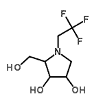 CAS#: 188905-44-4， 2-(Hydroxymethyl)-1-(2,2,2-Trifluoroethyl)-3,4-Pyrrolidinediol