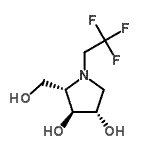 CAS#: 188905-59-1， (2S,3S,4S)-2-(Hydroxymethyl)-1-(2,2,2-Trifluoroethyl)-3,4-Pyrrolidinediol