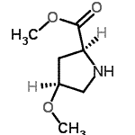 CAS 登录号：189069-17-8， 甲基(4S)-4-甲氧基-L-脯氨酸酯