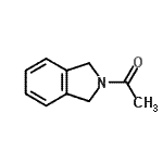 structure of CAS# 18913-38-7, 1-(1,3-Dihydro-2H-Isoindol-2-Yl)Ethanone;1-(isoindolin-2-yl)ethanone