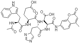 CAS#: 189275-74-9， N-Acetyl-L-Tryptophyl-L-alpha-Glutamyl-L-Histidyl-N-(4-Methyl-2-Oxo-2H-1-Benzopyran-7-Yl)-L-alpha-Asparagine