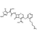 CAS#: 189448-35-9， 7-{[(2Z)-2-(2-Amino-5-Chloro-1,3-Thiazol-4-Yl)-2-(Hydroxyimino)Acetyl]Amino}-3-[(3-{[(2-Aminoethyl)Sulfanyl]Methyl}-4-Pyridinyl)Sulfanyl]-8-Oxo-5-Thia-1-Azabicyclo[4.2.0]Oct-2-Ene-2-Carboxylic Acid
