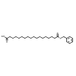 structure of CAS# 189625-51-2, 18-(Benzyloxy)-18-Oxooctadecanoic Acid;18-(Benzyloxy)-18-oxooctadecanoic acid;MFCD09991736;Octadecanedioic acid monobenzyl ester