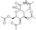 CAS#: 189633-60-1， (2R,3R,4S,5S,6R)-6-(Acetoxymethyl)-2-Carbamoyl-2-Hydroxytetrahydro-2H-Pyran-3,4,5-Triyl Triacetate