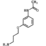 结构式 CAS# 189683-22-5, N-[3-(3-氨基丙氧基)苯基]乙酰胺