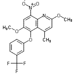 CAS#: 189746-15-4， 2,6-Dimethoxy-4-Methyl-8-Nitro-5-[3-(Trifluoromethyl)Phenoxy]Quinoline