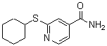 CAS#: 189759-00-0， 2-(Cyclohexylthio)-4-Pyridinecarboxamide
