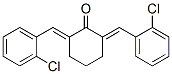 structure of CAS# 18989-81-6, 2,6-Bis(O-Chlorobenzylidene)Cyclohexan-1-One;(6E)-2,6-Bis[(2-Chlorophenyl)Methylidene]Cyclohexan-1-One;(2E,6E)-2,6-Bis[(2-Chlorophenyl)Methylidene]Cyclohexan-1-One;2,6-Bis[(2-Chlorophenyl)Methylene]Cyclohexan-1-One