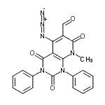 CAS#: 189998-29-6， 5-Azido-8-Methyl-2,4,7-Trioxo-1,3-Diphenyl-1,2,3,4,7,8-Hexahydropyrido[2,3-d]Pyrimidine-6-Carbaldehyde