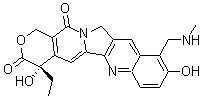 CAS#: 190710-79-3， (4S)-4-Ethyl-4,9-Dihydroxy-10-[(Methylamino)Methyl]-1H-Pyrano[3',4':6,7]Indolizino[1,2-b]Quinoline-3,14(4H,12H)-Dione