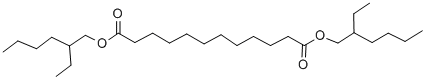 structure of CAS# 19074-24-9, Dodecanedioic Acid Di(2-Ethylhexyl) Ester;Dodecanedioic Acid Bis(2-Ethylhexyl) Ester;Dodecanedioic Acid, Bis(2-Ethylhexyl) Ester;Dodecanedioic Acid, Bis(2-Ethylhexyl)Ester