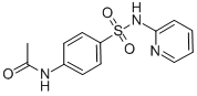 structure of CAS# 19077-98-6, N-[4-[(Pyridin-2-Ylamino)Sulfonyl]Phenyl]-Acetamide;N-[4-(2-Pyridylsulfamoyl)Phenyl]Acetamide;N-[4-(Pyridin-2-Ylsulfamoyl)Phenyl]Ethanamide;Acetylsulfapyridine